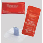 Product Image CPR Micromask, Replaceable Valve, w/pair Nitrile Gloves, One-Way Filtered Valve, Zippered Blue Pouch