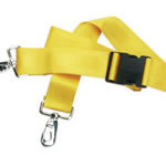 Product Image Straps, Nylon, Plastic Side Release Buckle, 2 Piece w/Metal Swivel Speed Clip, Blue, 5 feet