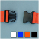 Product Image Straps, Polypropylene, Plastic Side Release Buckle, 2 Piece w/Loop Ends, Blue, 5 feet