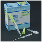 Product Image Terumo Surflo Teflon IV Catheters, 18ga x 1 1/4inch, Green