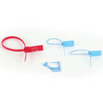 Product Image Safety Control Seals, Spring Lock, Self Locking, One Hand Operation, with Numbers, Red