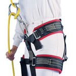 Product Image CMC ProSeries Rescue Harnesses, Molded Padding, Black Web With Blue Padding, XL Waist 42-46inch