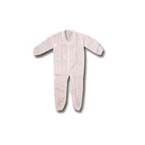 Product Image Coverall, Spunpoly, White, Elastic Wrist and Ankle, Collar, Zipper, LG