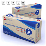 Product Image Blue Nitrile Glove, 4.5 mil Textured Finger Tips, Powered Free, 9inch Cuff, SM