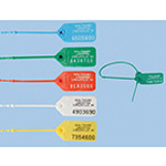 Product Image Pull-Tite II Security Seal, Consecutively Numbered, One-piece, 9inch, White