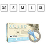 Product Image Microflex XCEED Gloves, Powder Free, Nitrile, Exam, Blue, Beaded Cuff, SM