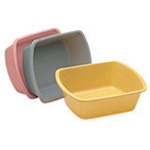 Product Image Wash Basin / Foot Tub, Graduated, Rectangular, Disp, 7 qt, 13inch x 10inch x 5inch, Gold