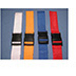Product Image Stretcher Strap, 2 Piece, Loop Ends, Plastic Side Release Buckle, 5 foot, Blue