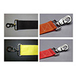 Product Image Straps, Nylon, Metal Push Button Buckle, Metal Swivel Speed Clips, 7 foot, 2 Piece, Black