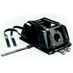 Product Image Big Blue Head Immobilizer, w/Base and Attached Straps, Vinyl Coated Foam, Black