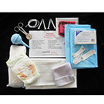 Product Image OB Kit, Bagged, w/Gloves, Clamps, Aspirator, No 10 Disp Scalpel, Povidine Prep Pads, Placenta Bag