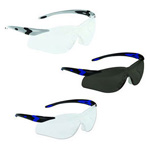 Product Image Lightning Plus Safety Glasses, Clear Lens, Black/Blue Frame