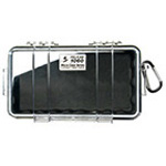 Product Image Pelican 1060 Micro Case, 8.25inch x 4.25inch x 2.25inch, Clear w/Yellow