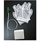 Product Image Suction Catheter Kit, includes Coiled Graduated Catheter, Gloves, and Pop-Up Cup, 10 French