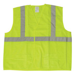 Product Image Fluorescent Safety Vest, ANSI Class 2, Lime Green Mesh, LG/XL