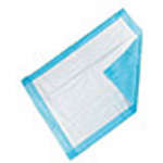Product Image Absorbent Tissue Underpad, Waterproof Backing, 3-Ply Tissue, 17inch x 24inch, Blue