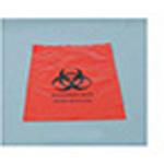 Product Image Biohazard Waste Bag, 2 mil, Specimen, Zip Closure, Red with Biohazard Symbol, 12inch x 15inch