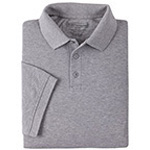 Product Image 5.11 Men Professional Polo Shirt, Pique Knit, Short Sleeve, Tall, Heather Grey, 2XL
