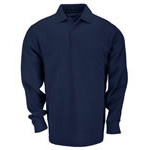 Product Image 5.11 Men Professional Polo Shirt, Pique Knit, Long Sleeve, Dark Navy, LG