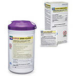 Product Image Super Sani-Cloth Germicidal Disposable Wipes, Alcohol, LG Wipes, 6inch x 6inch, 160/Tub