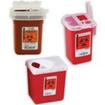 Product Image Phlebotomy Sharps Container, Red, 1 pint