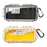 Product Image Pelican 1030 Micro Case, 6.37 inch x 2.62 inch x 2.06 inch, Clear w/Black Liner