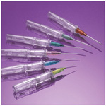 Product Image ViaValve Safety IV Catheter w/Blood Control, Radiopaque, Orange, 14ga x 1 1/4inch