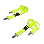 Product Image BioThane G1 Restraint Strap, 2 pc, 5ft, Swivel Speed Clip Ends, Plastic Side Release Buckle, Orange