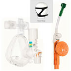 Product Image O2-MAX Trio w/3-SET O2-CPAP, Bitrac ED Full Face Mask and Head Strap, Adult MED