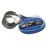 Product Image Cinch Hook BioStrap, Vinyl Coated Poly Dual Adjust Straps, 2 Piece w/ Handhold Clips, Black