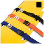 Product Image Curaplex Backboard Strap, Side Release Buckle, 2 Piece w/ Loop Lock, Polypropylene, Black, 5 feet