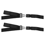 Product Image Model 436i Restraint Straps, 2 piece, 5 ft, Speed Clip, Metal Buckle