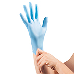 Product Image Curaplex TritonGrip VL Light Blue Gloves, Small