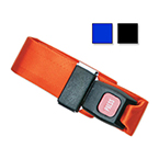 Product Image Straps, Nylon, Metal Push Button Buckle, 2 Piece w/Loop Ends, Blue, 3 feet