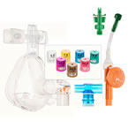 Product Image O2-MAX Fixed Flow CPAP, Bitrac ED Mask w/7.5cm PEEP Valve, Adult LG