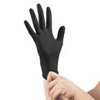 Product Image Curaplex® TritonGrip TE™ Gloves, Black Nitrile, Powder Free, SM