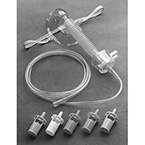 Product Image Oxygen Mask, Tracheostomy, Venturi, AirLife, Disposable, 6 Jets, 6 in Flextube, 7 ft Tubing, Adult