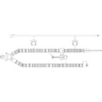 Product Image Ventilator Circuit, Dual-Limb, Adult, 2-6 ft Flexible Tubes, Ported Patient Y w/Plugs, Elbow, Hanger