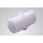 Product Image Corrugated Tubing Connector, AirLife, 1 Straight End, 1 Tapered End, Plastic, White