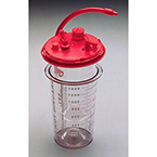Product Image Canister Liner, CRD, Suction, Locking Lid, Clear, Orthopedic Port, 1500 cc
