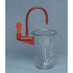 Product Image Suction Canister, CRD, Polycarbonate, Reusable, 1500 cc, DISS, Bracket Assembly