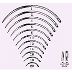 Product Image Surgical Needle, Regular Surgeons, 3/8 Circle, Size 10, Sterile, Disposable