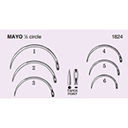 Product Image Surgical Needle, Mayo, 1/2 Circle, Taper Point, Size 3, Sterile, Disposable