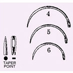 Product Image Needle, Surgical, Sterile, Disposable, Mayo, 1/2 Circle, Size 6