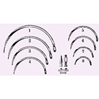 Product Image Surgical Needle, Martin Uterine, Heavy Gauge, 1/2 Circle, Size 4, Sterile, Disposable