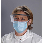 Product Image Face Mask, with Shield, Critical Cover Combo, Earloops with Snaps, Blue