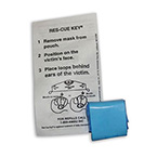 Product Image Mouth to Mask Resuscitation Shield, Res-Cue Key, Black, Keychain Holder