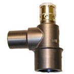 Product Image Mask Elbow, with Pop-Off Valve, Non-Conductive, Anodized Aluminum