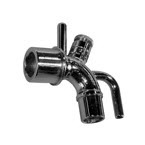 Product Image Mask Elbow, CPAP, with Pop-Off Valve, Chrome Plated Brass