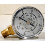 Product Image Pressure Gauge, Replacement for Jet Ventilator, 0-60 PSI, 1/8in NPT Male Bottom Fitting